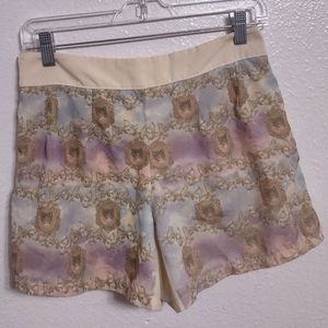 Dolls Kill pastel cameo kitty shorts
